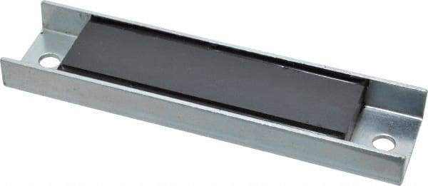 Eclipse - 49 Max Pull Force Lb, 5-1/2" Long x 1-3/8" Wide x 9/16" Thick, Rectangular Channel, Ceramic Fixture Magnet - 212°F Max Operating Temp, 0.01" Mounting Hole Diam, Stainless Steel Housing - Benchmark Tooling