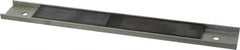 Eclipse - 15 Max Pull Force Lb, 12" Long x 1-1/2" Wide x 11/32" Thick, Rectangular Channel, Ceramic Fixture Magnet - 212°F Max Operating Temp, 0.01" Mounting Hole Diam, Stainless Steel Housing - Benchmark Tooling