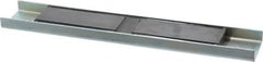 Eclipse - 45 Max Pull Force Lb, 12" Long x 2" Wide x 5/8" Thick, Rectangular Channel, Ceramic Fixture Magnet - 212°F Max Operating Temp, 0.01" Mounting Hole Diam, Stainless Steel Housing - Benchmark Tooling