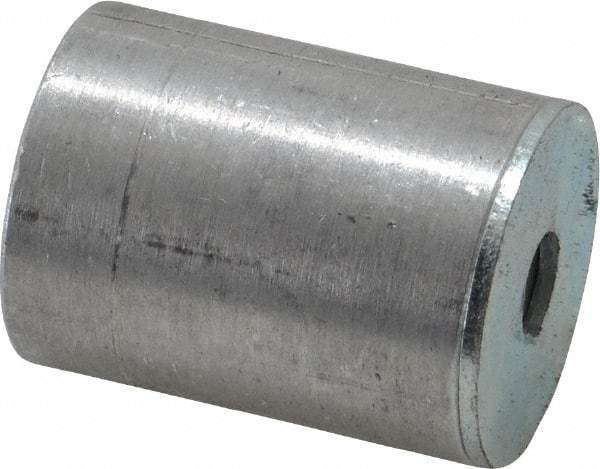 Mag-Mate - 1/4-2 Thread, 1" Diam, 1-5/16" High, 43 Lb Average Pull Force, Neodymium Rare Earth Pot Magnet - 5/16" Tapped Hole Depth, Aluminum Insulated - Benchmark Tooling