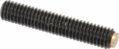 J.W. Winco - M6x1.00 Metric Coarse, 32mm Length of Thread, Soft Tip Point Set Screw - Grade 5.8 Steel, 3mm Key - Benchmark Tooling
