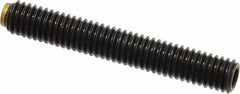 J.W. Winco - M6x1.00 Metric Coarse, 40mm Length of Thread, Soft Tip Point Set Screw - Grade 5.8 Steel, 3mm Key - Benchmark Tooling