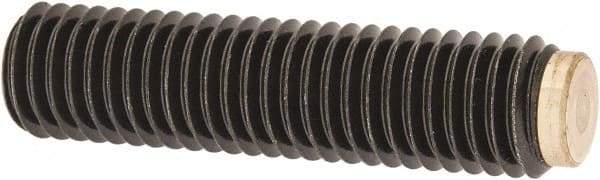 J.W. Winco - M10x1.50 Metric Coarse, 40mm Length of Thread, Soft Tip Point Set Screw - Grade 5.8 Steel, 5mm Key - Benchmark Tooling