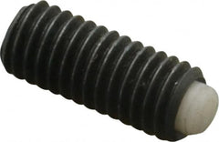 J.W. Winco - M5x0.80 Metric Coarse, 12mm Length of Thread, Soft Tip Point Set Screw - Grade 5.8 Steel, 2.54mm Key - Benchmark Tooling