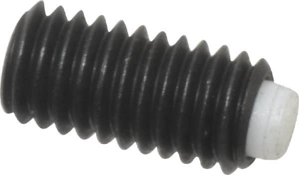 J.W. Winco - M6x1.00 Metric Coarse, 12mm Length of Thread, Soft Tip Point Set Screw - Grade 5.8 Steel, 3mm Key - Benchmark Tooling