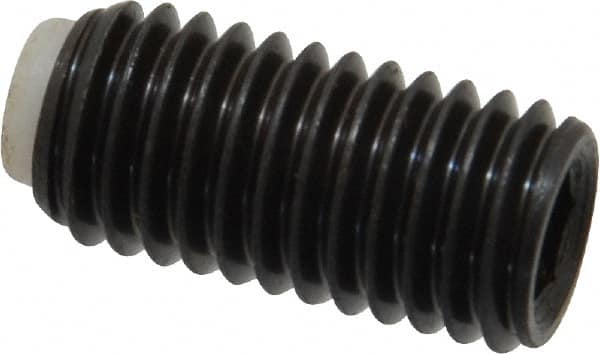 J.W. Winco - M10x1.50 Metric Coarse, 20mm Length of Thread, Soft Tip Point Set Screw - Grade 5.8 Steel, 5mm Key - Benchmark Tooling