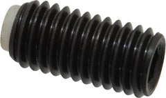 J.W. Winco - M10x1.50 Metric Coarse, 20mm Length of Thread, Soft Tip Point Set Screw - Grade 5.8 Steel, 5mm Key - Benchmark Tooling