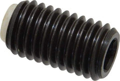 J.W. Winco - M12x1.75 Metric Coarse, 20mm Length of Thread, Soft Tip Point Set Screw - Grade 5.8 Steel, 6mm Key - Benchmark Tooling