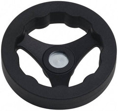 J.W. Winco - 125mm, Handwheel - 24mm Hub, Plastic, Plain Finish - Benchmark Tooling