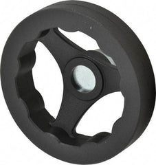 J.W. Winco - 100mm, Handwheel - 24mm Hub, Plastic, Plain Finish - Benchmark Tooling