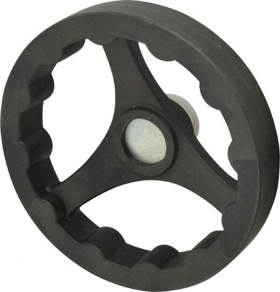 J.W. Winco - 200mm, Handwheel - 40mm Hub, Plastic, Plain Finish - Benchmark Tooling