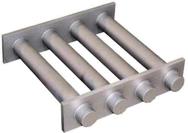 Mag-Mate - 6 Inch Long Square Grate Separator - Ceramic Magnet, Diverter, 3 Tubes - Benchmark Tooling