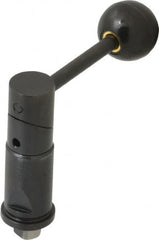 TE-CO - Tapered Cam Action Indexing Plunger - 0.7650" Body Diam, 1-1/8" Body Length, 3" Handle Length, 5/16" Plunger Projection - Benchmark Tooling