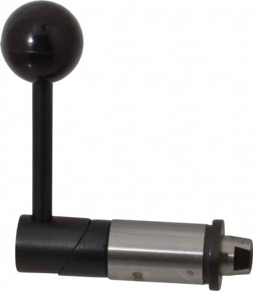 TE-CO - Tapered Cam Action Indexing Plunger - 0.7515" Body Diam, 1-1/8" Body Length, 3" Handle Length, 5/16" Plunger Projection - Benchmark Tooling