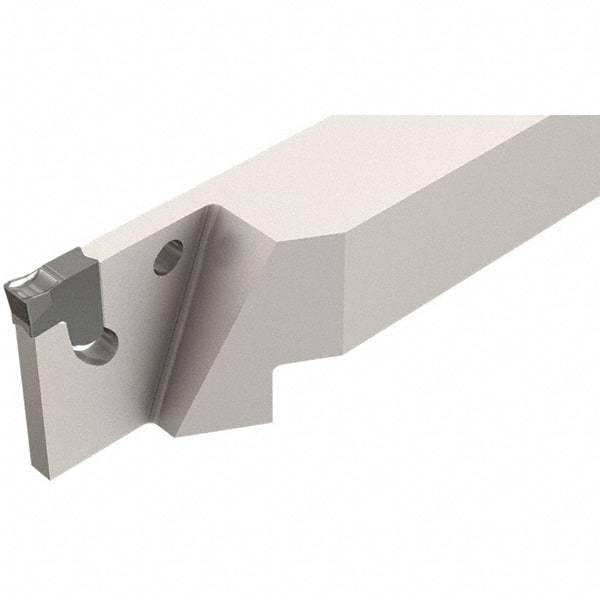Iscar - External Thread, 0.5906" Max Depth of Cut, 1.4mm Min Groove Width, 140mm OAL, Left Hand Indexable Grooving Cutoff Toolholder - 3/4" Shank Height x 3/4" Shank Width, TAG Insert Style, TGT Toolholder Style, Series Tang-Grip - Benchmark Tooling