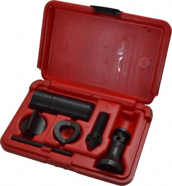 SPI - 7 Piece, 2-1/4 to 3-3/8" High, 1,000 Lb Capacity Screw Jack Set - 2-1/4 to 3-3/8" Measuring Range, 6-3/8" Overall Height, 1-1/4" Base Diam - Benchmark Tooling