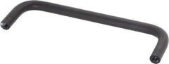 Electro Hardware - 10-32 Internal Thread, 5/16" Handle Diam, Black Anodized Aluminum Drawer Pull - 4-9/16" Center to Center - Benchmark Tooling