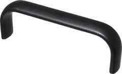 Electro Hardware - 4" Center to Center, Brush Black Anodized Aluminum Pull Handle - 1.5" High - Benchmark Tooling