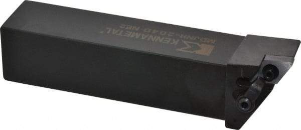 Kennametal - MDJN, Right Hand Cut, 3° Lead Angle, 1-1/4" Shank Height x 1-1/4" Shank Width, Negative Rake Indexable Turning Toolholder - 6" OAL, DN..43. Insert Compatibility, Series Kenloc - Benchmark Tooling