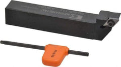 Kennametal - SDJC, Right Hand Cut, 3° Lead Angle, 3/4" Shank Height x 3/4" Shank Width, Neutral Rake Indexable Turning Toolholder - 4-1/2" OAL, DC..32.5. Insert Compatibility, Series Screw-On - Benchmark Tooling