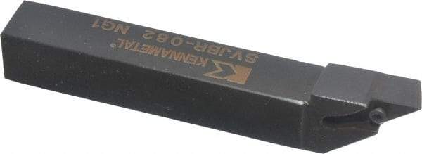 Kennametal - SVJB, Right Hand Cut, 3° Lead Angle, 1/2" Shank Height x 1/2" Shank Width, Neutral Rake Indexable Turning Toolholder - 3-1/2" OAL, VB..22. Insert Compatibility, Series Screw-On - Benchmark Tooling