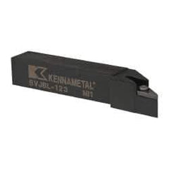 Kennametal - SVJB, Left Hand Cut, 3° Lead Angle, 3/4" Shank Height x 3/4" Shank Width, Neutral Rake Indexable Turning Toolholder - 4-1/2" OAL, VB..33. Insert Compatibility, Series Screw-On - Benchmark Tooling