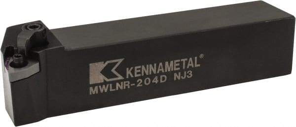 Kennametal - MWLN, Right Hand Cut, 5° Lead Angle, 1-1/4" Shank Height x 1-1/4" Shank Width, Negative Rake Indexable Turning Toolholder - 6" OAL, WN..43. Insert Compatibility, Series Kenloc - Benchmark Tooling