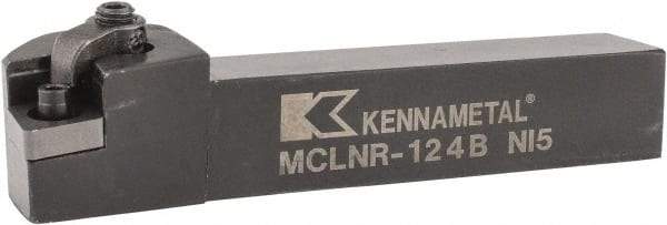 Kennametal - MCLN, Right Hand Cut, 5° Lead Angle, 3/4" Shank Height x 3/4" Shank Width, Negative Rake Indexable Turning Toolholder - 4-1/2" OAL, CN..43. Insert Compatibility, Series Kenloc - Benchmark Tooling