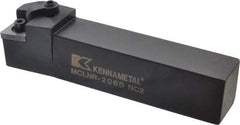 Kennametal - MCLN, Right Hand Cut, 5° Lead Angle, 1-1/4" Shank Height x 1-1/4" Shank Width, Negative Rake Indexable Turning Toolholder - 6" OAL, CN..64. Insert Compatibility, Series Kenloc - Benchmark Tooling