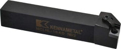 Kennametal - MCLN, Left Hand Cut, 5° Lead Angle, 1" Shank Height x 1" Shank Width, Negative Rake Indexable Turning Toolholder - 6" OAL, CN..43. Insert Compatibility, Series Kenloc - Benchmark Tooling