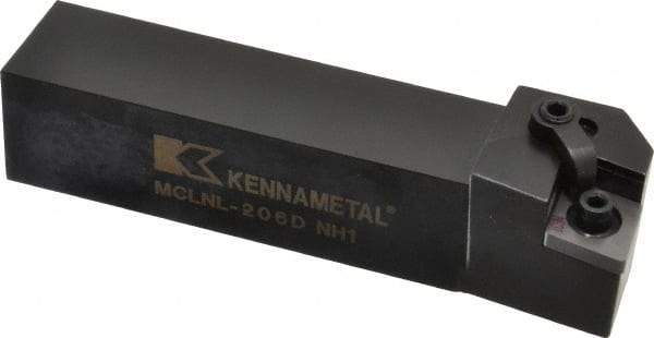 Kennametal - MCLN, Left Hand Cut, 5° Lead Angle, 1-1/4" Shank Height x 1-1/4" Shank Width, Negative Rake Indexable Turning Toolholder - 6" OAL, CN..64. Insert Compatibility, Series Kenloc - Benchmark Tooling