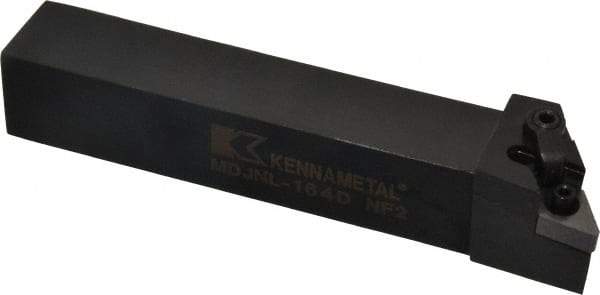 Kennametal - MDJN, Left Hand Cut, 3° Lead Angle, 1" Shank Height x 1" Shank Width, Negative Rake Indexable Turning Toolholder - 6" OAL, DN..43. Insert Compatibility, Series Kenloc - Benchmark Tooling