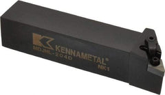 Kennametal - MDJN, Left Hand Cut, 3° Lead Angle, 1-1/4" Shank Height x 1-1/4" Shank Width, Negative Rake Indexable Turning Toolholder - 6" OAL, DN..43. Insert Compatibility, Series Kenloc - Benchmark Tooling