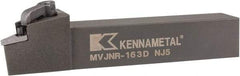 Kennametal - MVJN, Right Hand Cut, 3° Lead Angle, 1" Shank Height x 1" Shank Width, Negative Rake Indexable Turning Toolholder - 6" OAL, VN..33. Insert Compatibility, Series Kenloc - Benchmark Tooling