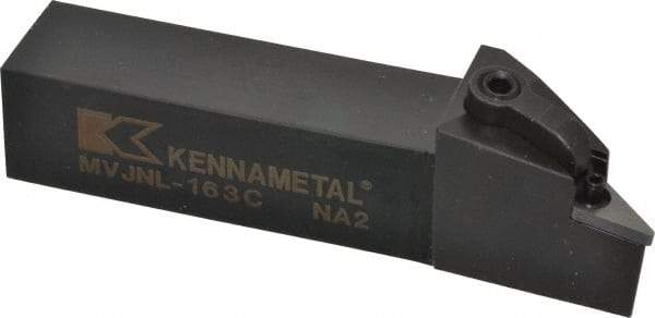 Kennametal - MVJN, Left Hand Cut, 3° Lead Angle, 1" Shank Height x 1" Shank Width, Negative Rake Indexable Turning Toolholder - 5" OAL, VN..33. Insert Compatibility, Series Kenloc - Benchmark Tooling