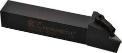 Kennametal - MVJN, Left Hand Cut, 3° Lead Angle, 1" Shank Height x 1" Shank Width, Negative Rake Indexable Turning Toolholder - 6" OAL, VN..33. Insert Compatibility, Series Kenloc - Benchmark Tooling