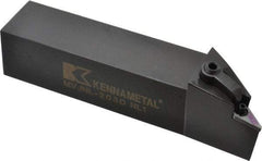 Kennametal - MVJN, Left Hand Cut, 3° Lead Angle, 1-1/4" Shank Height x 1-1/4" Shank Width, Negative Rake Indexable Turning Toolholder - 6" OAL, VN..33. Insert Compatibility, Series Kenloc - Benchmark Tooling