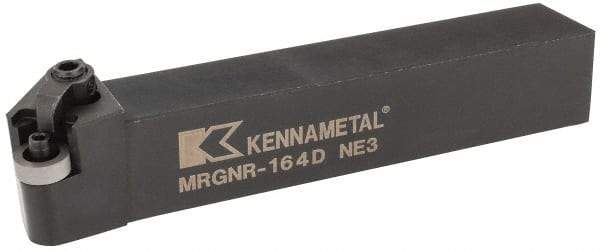 Kennametal - MRGN, Right Hand Cut, 15° Lead Angle, 1" Shank Height x 1" Shank Width, Negative Rake Indexable Turning Toolholder - 6" OAL, RN..43 Insert Compatibility, Series Kenloc - Benchmark Tooling