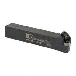 Kennametal - MRGN, Left Hand Cut, 15° Lead Angle, 1" Shank Height x 1" Shank Width, Negative Rake Indexable Turning Toolholder - 6" OAL, RN..43 Insert Compatibility, Series Kenloc - Benchmark Tooling