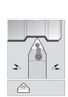 Kennametal - MTEN, Neutral Cut, 0° Lead Angle, 1-1/2" Shank Height x 1-1/2" Shank Width, Negative Rake Indexable Turning Toolholder - 7" OAL, TN..66. Insert Compatibility, Series Kenloc - Benchmark Tooling