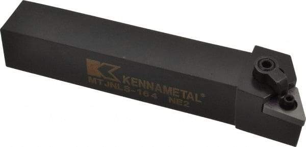 Kennametal - MTJN, Left Hand Cut, 3° Lead Angle, 1" Shank Height x 1" Shank Width, Negative Rake Indexable Turning Toolholder - 6" OAL, TN..43. Insert Compatibility, Series Kenloc - Benchmark Tooling