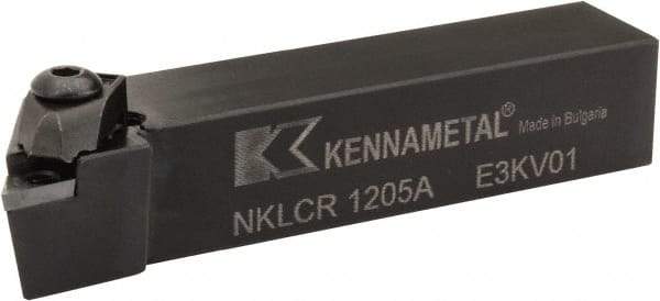 Kennametal - NP.., -5° Lead Angle NKLC External Right Hand Indexable Profiling Toolholder - 19.05mm Shank Height x 19.05mm Shank Width, 4" Long, Steel - Benchmark Tooling