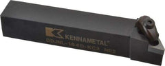 Kennametal - DDJN, Left Hand Cut, 3° Lead Angle, 1" Shank Height x 1" Shank Width, Negative Rake Indexable Turning Toolholder - 6" OAL, DN..43. Insert Compatibility, Series Kenclamp - Benchmark Tooling