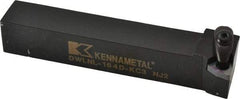 Kennametal - DWLN, Left Hand Cut, 5° Lead Angle, 1" Shank Height x 1" Shank Width, Negative Rake Indexable Turning Toolholder - 6" OAL, WN..43. Insert Compatibility, Series Kenclamp - Benchmark Tooling