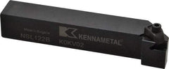 Kennametal - External Thread, Left Hand Cut, 19.05mm Shank Width x 19.05mm Shank Height Indexable Threading Toolholder - 114.3mm OAL, N.2L Insert Compatibility, NS Toolholder, Series Top Notch - Benchmark Tooling