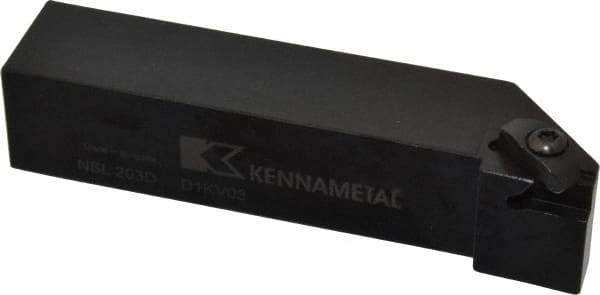 Kennametal - External Thread, Left Hand Cut, 31.75mm Shank Width x 31.75mm Shank Height Indexable Threading Toolholder - 152.4mm OAL, N.3L Insert Compatibility, NS Toolholder, Series Top Notch - Benchmark Tooling