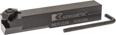 Kennametal - External Thread, Right Hand Cut, 19.05mm Shank Width x 19.05mm Shank Height Indexable Threading Toolholder - 114.3mm OAL, N.3L Insert Compatibility, NE Toolholder, Series Top Notch - Benchmark Tooling