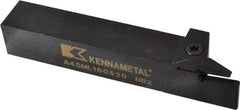 Kennametal - External Thread, 0.79" Max Depth of Cut, 5mm Min Groove Width, 152.4mm OAL, Left Hand Indexable Grooving Cutoff Toolholder - 25.4mm Shank Height x 25.4mm Shank Width, A4..05.. Insert Style, A4SM Toolholder Style, Series A4 - Benchmark Tooling