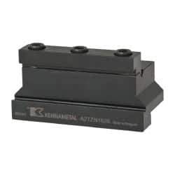 Kennametal - Tool Block Style A2TZN, 26mm Blade Height, 3.39" OAL, 1.89"& OAH, Indexable Cutoff Blade Tool Block - 1" Shank Height, 1" Shank Width, Reversible, Series A2 Cut-Off - Benchmark Tooling
