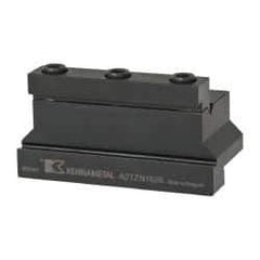 Kennametal - Tool Block Style A2TZN, 26mm Blade Height, 3.39" OAL, 1.89"& OAH, Indexable Cutoff Blade Tool Block - 1" Shank Height, 1" Shank Width, Reversible, Series A2 Cut-Off - Benchmark Tooling
